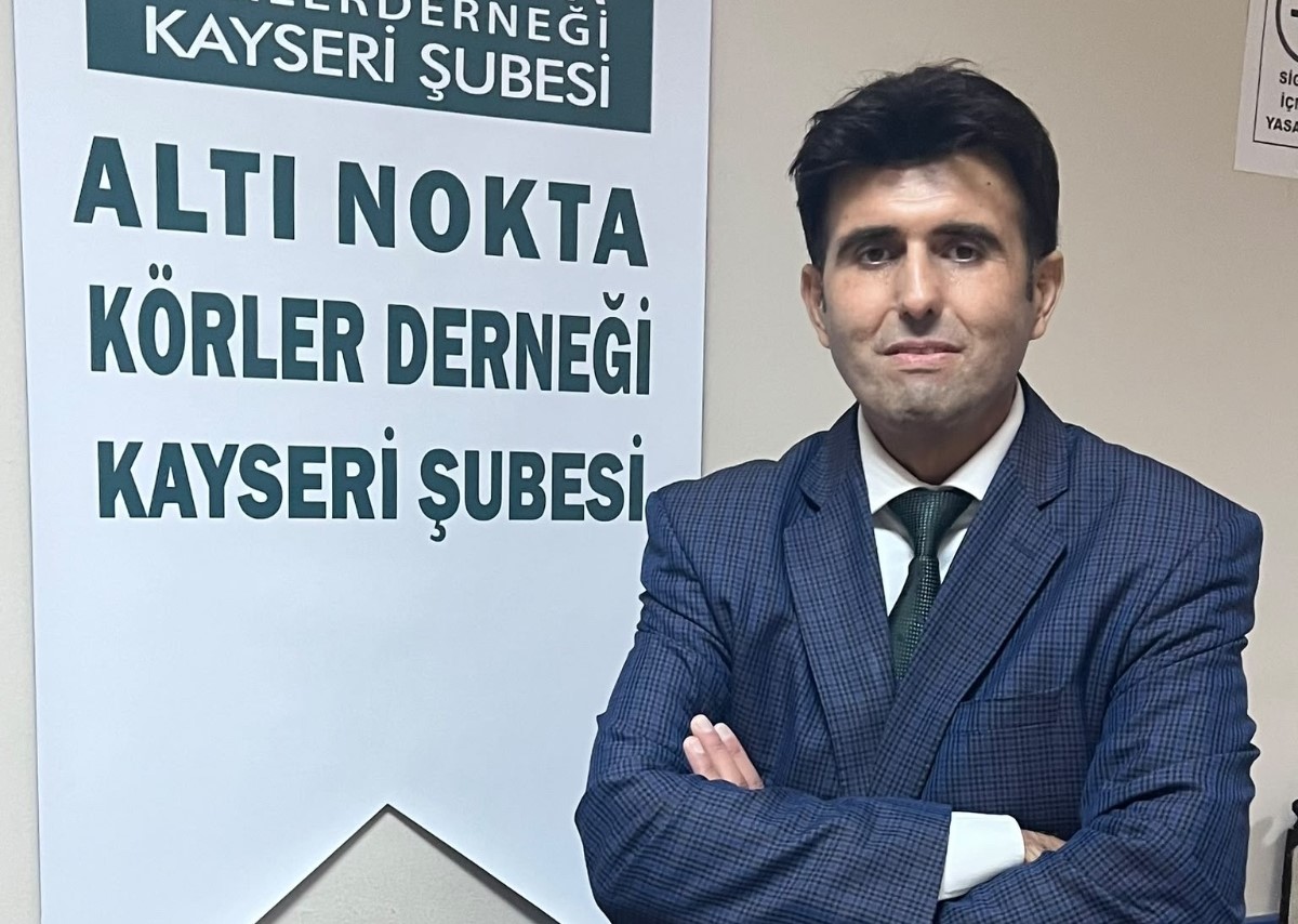 Altı nokta Körler Derneği Kayseri Şubesi’nde Murat atmaca güven tazeledi