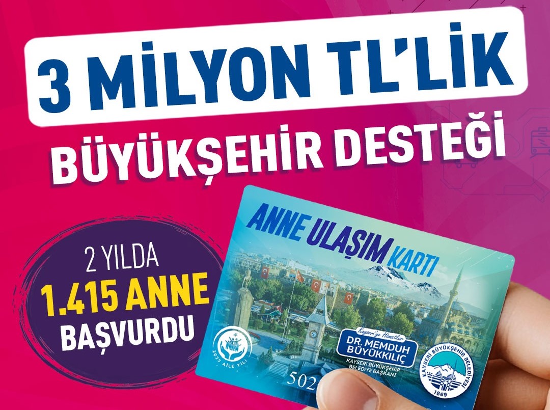 Annelere ulaşımda destek 3 milyon liraya ulaştı