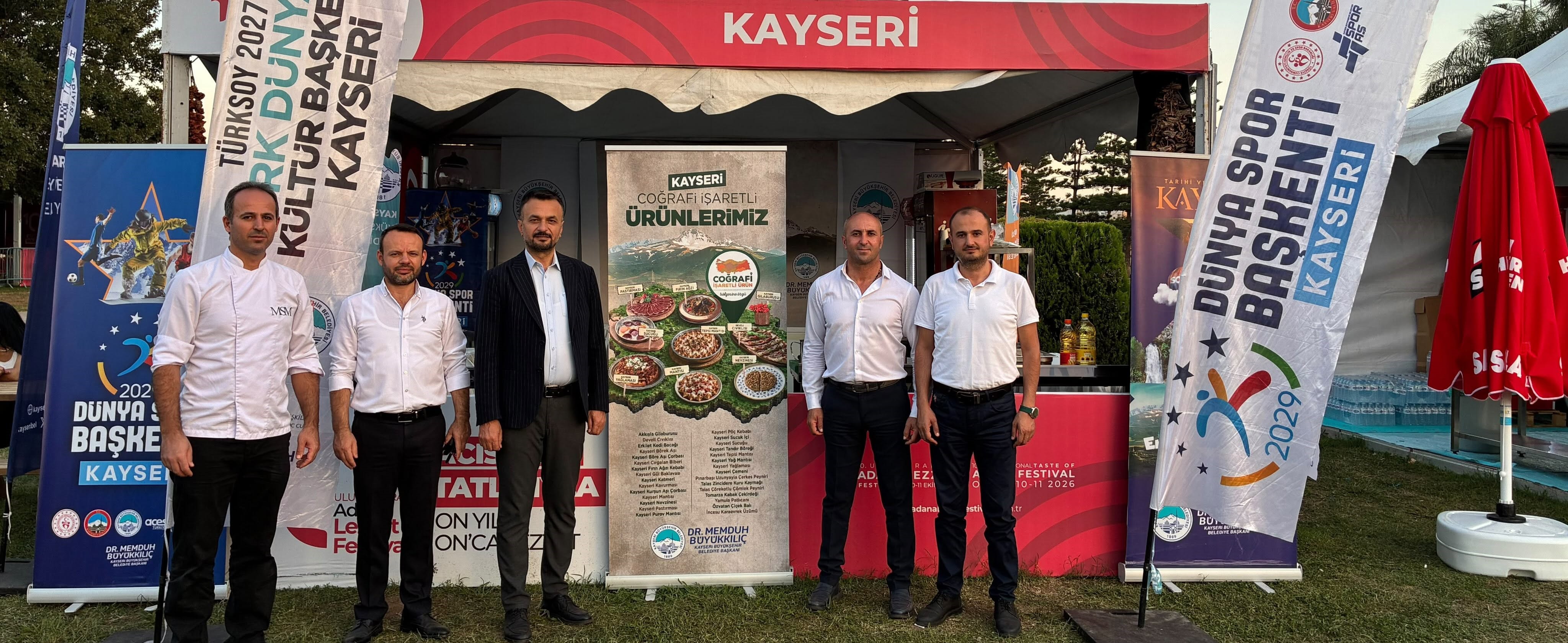 Kayseri, tarihini, kültürünü ve zenginliklerini Adana lezzet festivali'nde tanıtıyor