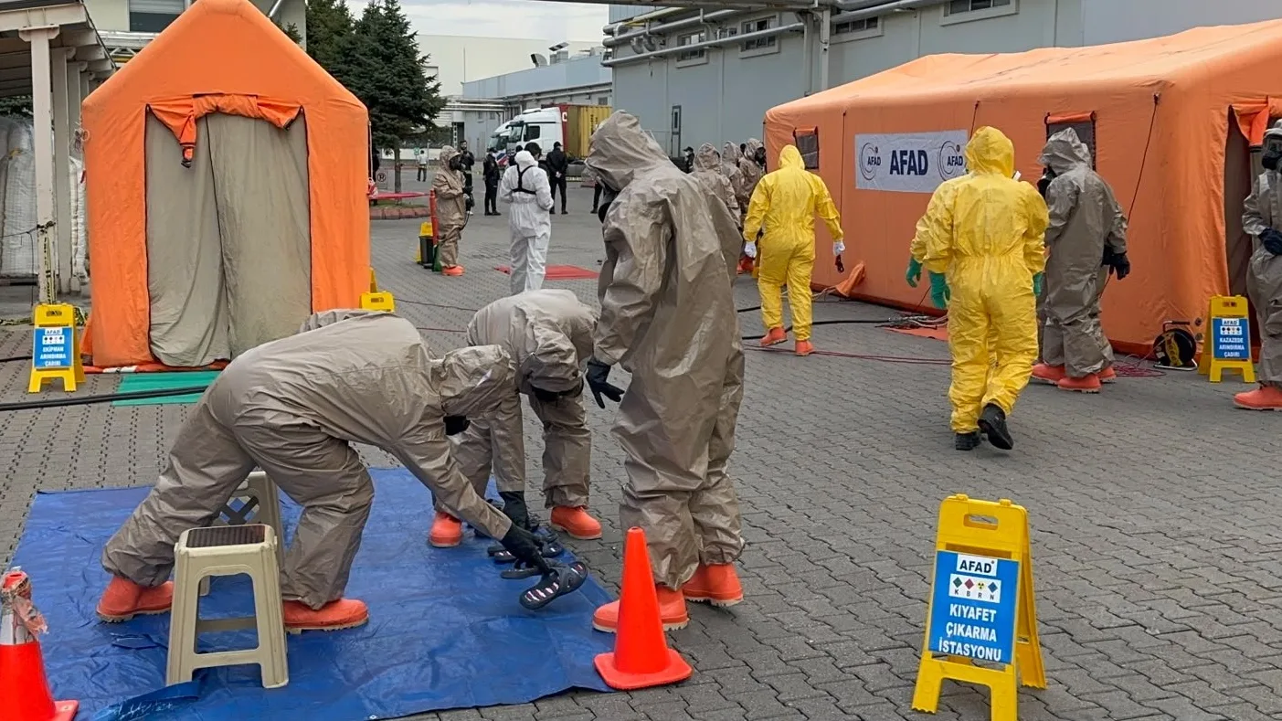 KAYSERİ’DE 253 PERSONELLE KİMYASAL KAZA TATBİKATI