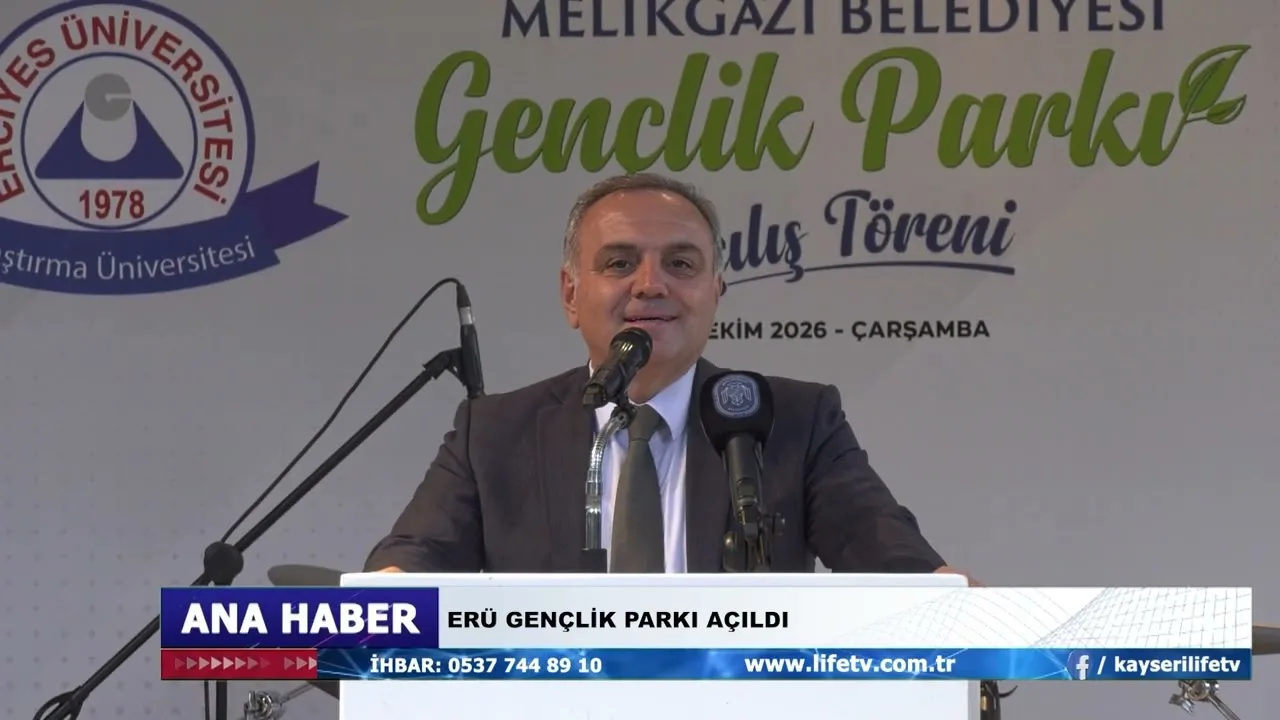 ERÜ GENÇLİK PARKI AÇILDI