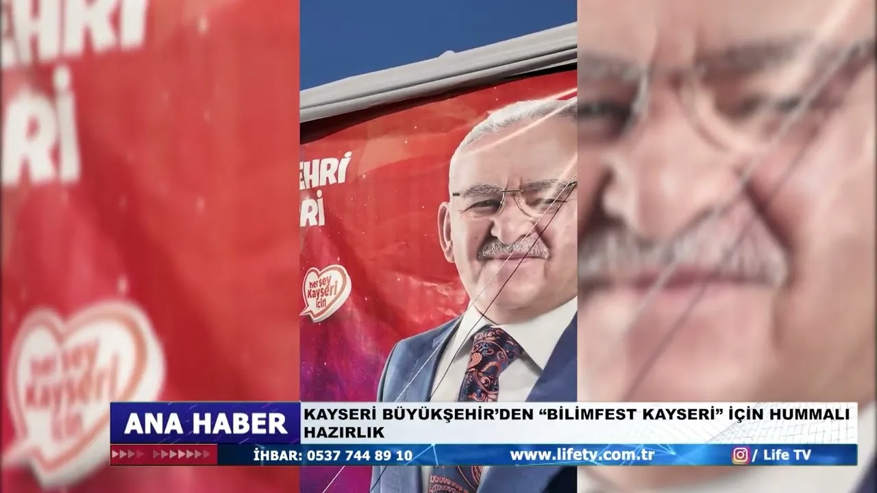 KAYSERİ BÜYÜKŞEHİR’DEN “BİLİMFEST KAYSERİ” İÇİN HUMMALI HAZIRLIK