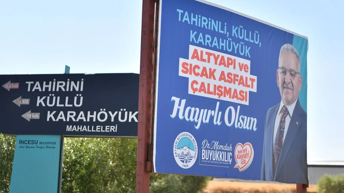 Büyükşehir’den İncesu’ya 109 milyon TL’lik ulaşım yatırımı